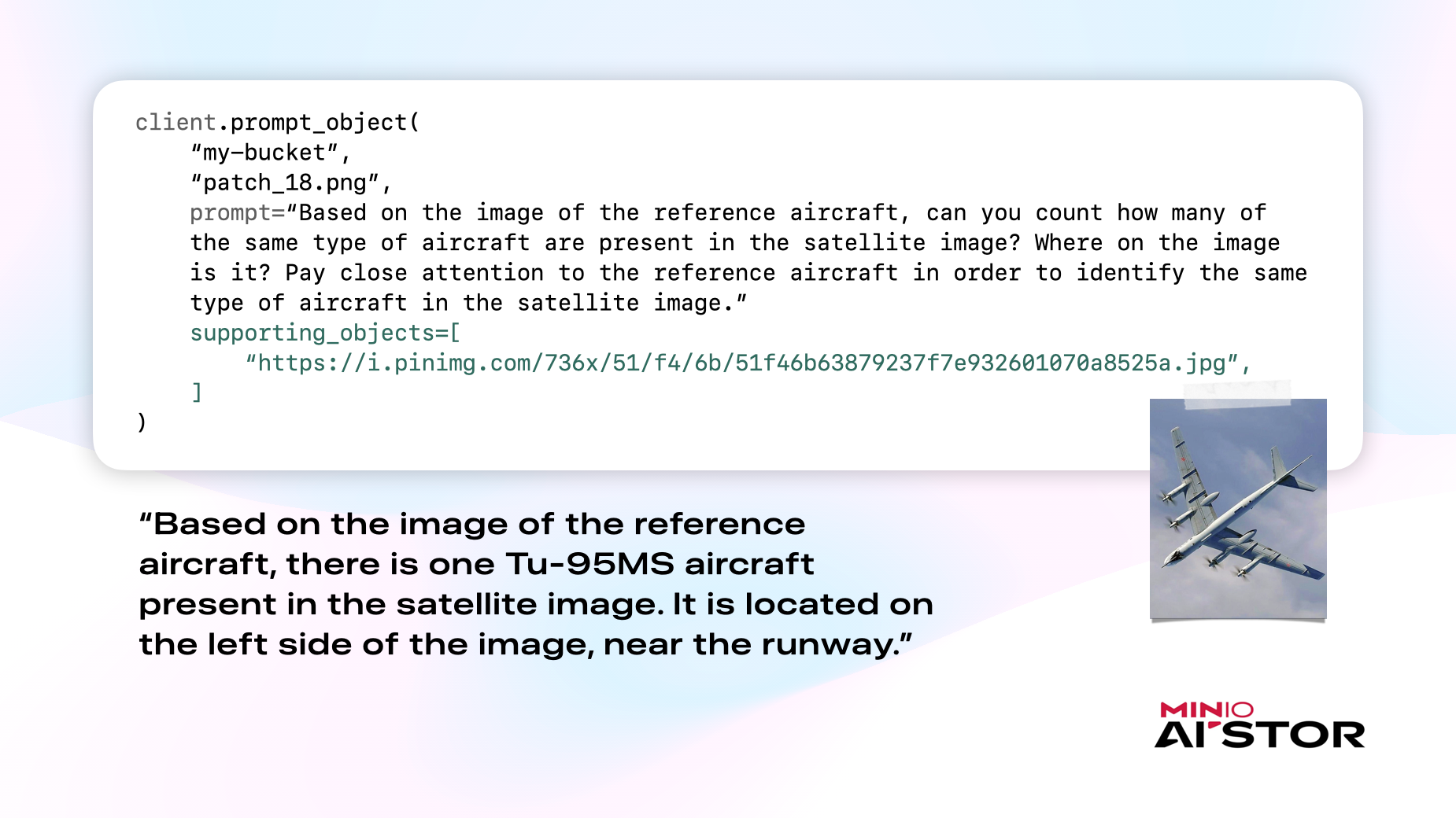 We can use supporting_objects to perform more advanced image analysis tasks via PromptObject.