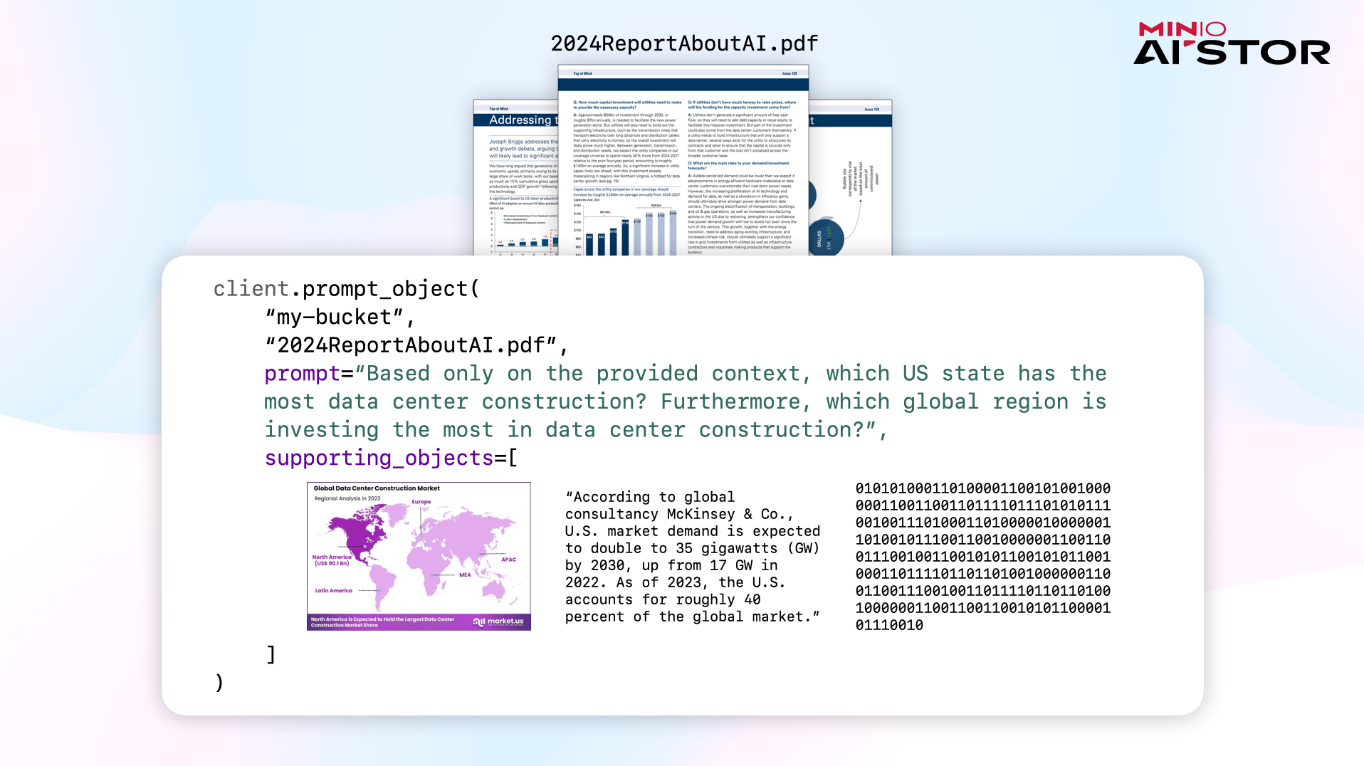 PromptObject exposes a parameter called supporting_objects which can accept a list of arbitrary objects, URLs, text, and binary data (!) as additional context for the PromptObject call.