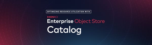 Optimizing Resource Utilization with MinIO Enterprise Catalog